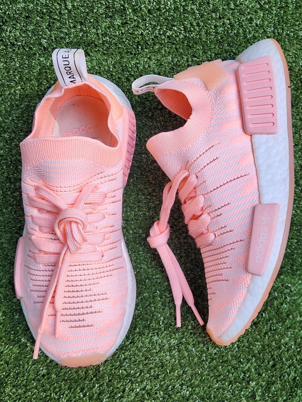 Adidas Women's NMD_R1 Boost Athletic Running Primeknit Cushion Sneakers Size 6